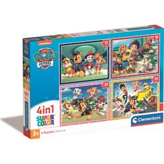 Clementoni CLE puzzle 4w1 SuperKolor Psi Patrol 21513