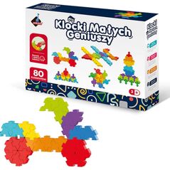 Askato Klocki Małych Geniuszy Puzzle układanka 80 elementów