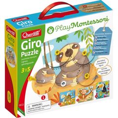 Quercetti Montessori Puzzle zwierzęce Giro 0611