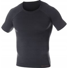 Brubeck SS11710 Koszulka męska z krótkim rękawem ACTIVE WOOL grafitowy XL
