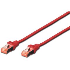 Digitus Patchcord CAT6, S-FTP, 5m, czerwony, 10 sztuk (DK-1644-050-R-10)
