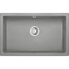 Zlewozmywak Deante KOMORA PODBLAT CORDA SZARY METALIK GRAN 800X500X210 3,5"+SPACE SAVER