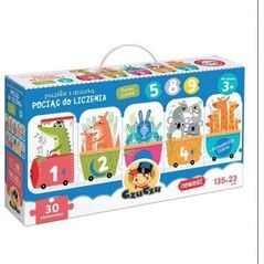 Czuczu Puzzle z dziurką Pociąg do liczenia 3+