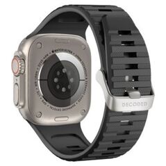 Decoded Decoded Ultra Traction - silikonowy pasek do Apple Watch 49/45/44/42 mm Gen 1-9 - SE (black)
