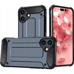 Etui Hybrid Armor pancerne na iPhone 16 Plus - niebieskie