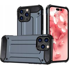 Etui Hybrid Armor pancerne na iPhone 16 Pro Max - niebieskie