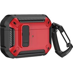 Armour Airpods Case with hook - AirPods 4 red