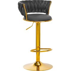 Activeshop 4Rico Hoker barowy QS-B313a aksamit szary