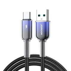 Joyroom S-A42 Crystal-Clear Series 3A USB-A / USB-C cable 1.2m black