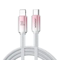 Joyroom S-A42 Crystal-Clear Series 30W USB-C / Lightning cable 1.2m white