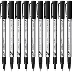 Rystor Cienkopisy kreślarskie Rystor Technic (9 + brush) czarne (10)