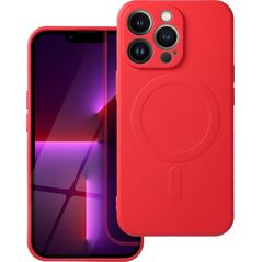 OEM Futerał SILICONE MAG COVER kompatybilny z MagSafe do IPHONE 13 Pro czerwony