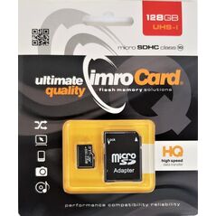 Karta Imro MicroSDHC 128 GB Class 10 UHS-I/U1  (10/128G UHS-I ADP)