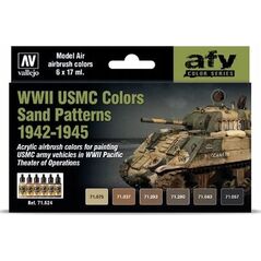 Vallejo Vallejo: AFV - WWII USMC Colors Sand Patterns 6x17