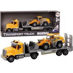 LeanToys Ciężarówka laweta z koparką św/dźw 18718 18261
