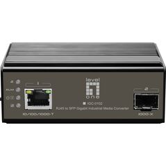 Konwerter światłowodowy LevelOne LevelOne IGC-0102 konwerter sieciowy 1000 Mbit/s Czarny