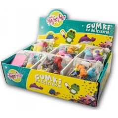 Stnux Gumki do ścierania mix Display 24 sztuki