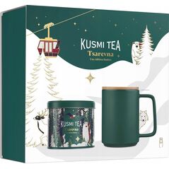 Kusmi Tea - Zestaw Herbata Tsarevna 120g + Kubek z zaparzaczem