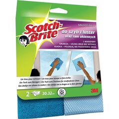 Scotch Ściereczki z mikrofibry SCOTCH BRITE™ do szyb i luster, 2szt., ciemno/jasnoniebi - 4046719419043