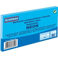 PBS Connect BLOCZEK SAMOPRZYLEPNY, DONAU, 127X76MM, 100K, NEON NIEBIESKI 7588011-10