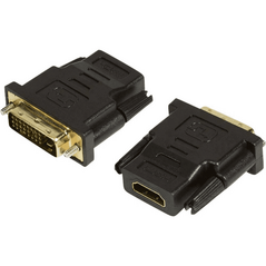 Adapter AV LogiLink HDMI - DVI-D czarny (AH0001)
