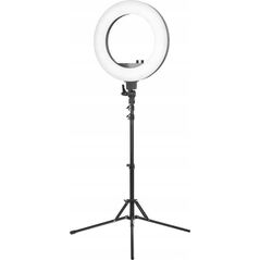 Lampa pierścieniowa Activeshop Lampa pierścieniowa Ring light 18' 48W led czarna + statyw