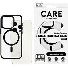PanzerGlass CARE by PanzerGlass Urban Combat Case iPhone 15 Pro 6,1" MagSafe czarny/black 1426