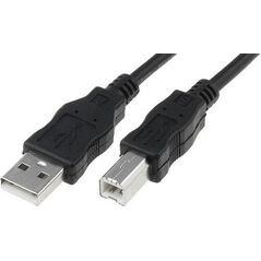Kabel USB Digitus USB-A - USB-B 3 m Czarny (AK-300105-030-S)