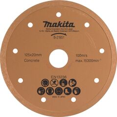 Makita MAKITA DIAMOND DISC 125mm x 20mm FULL FOR DCC500,4101RH 13683808 88381401692