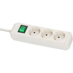 Brennenstuhl Eco-Line Πολύπριζο Ασφαλείας 3 Θέσεων με Διακόπτη και Καλώδιο 1,5m/ H05VV-F/ 3G1,5 White (1152320015) (BNN1152320015) έως 12 άτοκες Δόσεις
