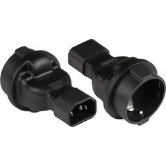 Προσαρμογέας USB Alcasa Alcasa PA-1402S Προσαρμογέας ρεύματος C14 Τύπος F Μαύρο 13466491 4014619460809