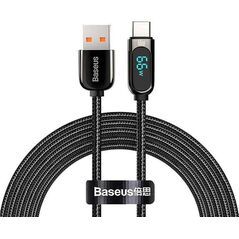 Kabel USB Baseus USB-A - USB-C 2 m Czarny (CASX020101)