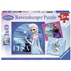 Ravensburger Puzzle 3x49 Elsa Anna & Olaf - 092697