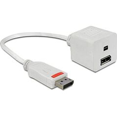 Adapter AV Delock DisplayPort - DisplayPort biały (61751)