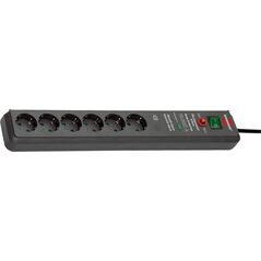Listwa zasilająca Brennenstuhl Secure-Tec przeciwprzepięciowa 6 gniazd 3 m czarna (1159540376)