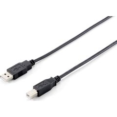 Kabel USB Equip USB-A - USB-B 1.8 m Czarny