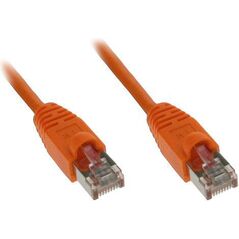 InLine Kabel krosowy 1000Mbit RJ45 0.3m pomarańczowy (72533O)