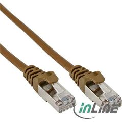 InLine Patchcord, Cat.5e, SF/UTP, 2m, brązowy (72502K)