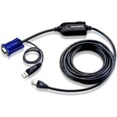 Aten Kable KVM, 4.5m, Czarny (KA7970AX)