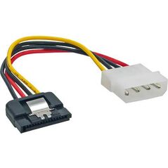 InLine Molex - SATA, 0.15m, Wielokolorowy (29670A)