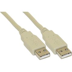 Kabel USB InLine USB-A - USB-A 5 m Biały (34350H)
