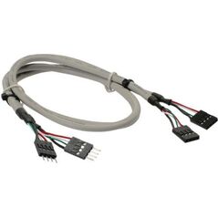 InLine USB 4 pin - USB 4 pin, 0.3m, Szary (33440C)