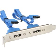 InLine Adapter SATA - 2x eSATA (27904)