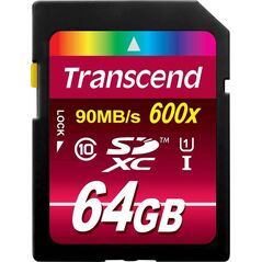 Karta Transcend 600x SDXC 64 GB Class 10 UHS-I/U1  (TS64GSDXC10U1)