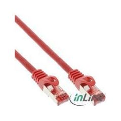 InLine Patchcord, Cat.6, S/FTP, 0.5m, czerwony (76450R)