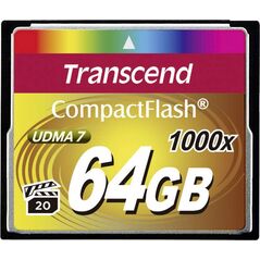 Karta Transcend 1000x Compact Flash 64 GB  (TS64GCF1000)