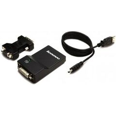 Adapter USB Lenovo 0B47072 USB - VGA Czarny  (0B47072)