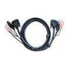 Aten Kable KVM, 3m, Czarny (2L7D03UD)