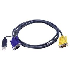 Aten Kable KVM, 6m, Czarny (2L-5206UP)