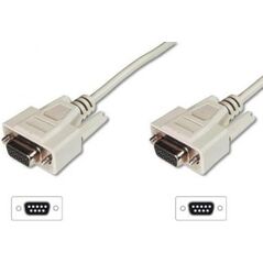 Digitus DB-9 - DB-9, 3m, Beżowy (AK-610106-030-E)